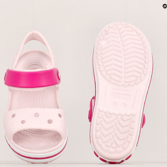 Дитячі сандалі Crocs Crockband ледь рожеві / цукерково-рожеві 12