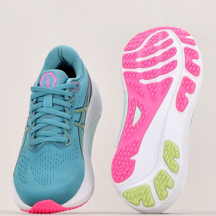 Жіночі бігові кросівки ASICS Gel-Kayano 30 синій / лаймовий зелений 12