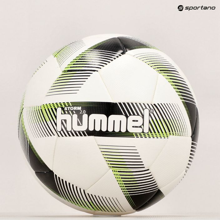 Футбольний м'яч Hummel Storm 2.0 FB білий/чорний/зелений розмір 4 6