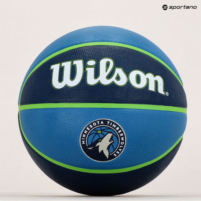 М'яч баскетбольний  Wilson NBA Team Tribute Minnesota Timberwolves WTB1300XBMIN розмір 7 5