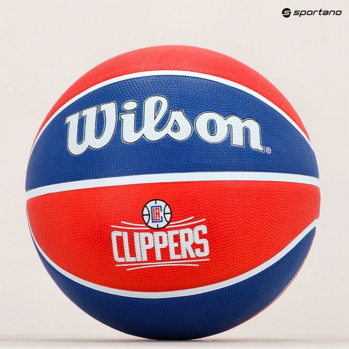 М'яч баскетбольний Wilson NBA Team Tribute Los Angeles Clippers WTB1300XBLAC розмір 7 7