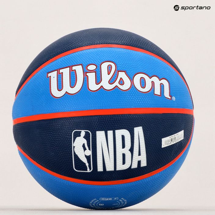 М'яч баскетбольний  Wilson NBA Team Tribute Oklahoma City Thunder WTB1300XBOKC розмір 7 7
