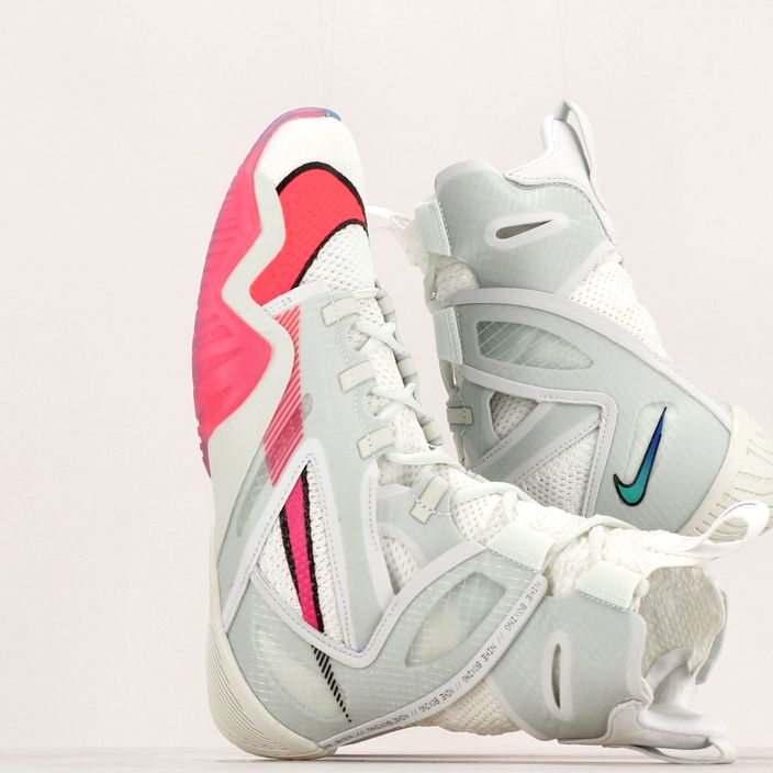 Nike Hyperko 2 LE білі / рожеві вибухові / сині / гіпер боксерські кросівки 11