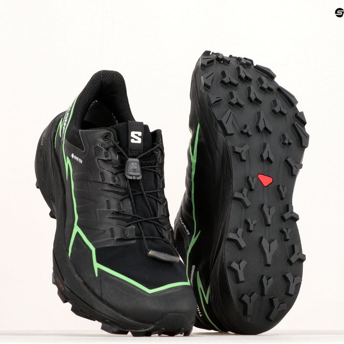Кросівки для бігу чоловічі Salomon Thundercross GTX black/green gecko/black 13