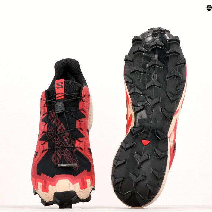 Кросівки для бігу чоловічі Salomon Speedcross 6 GTX black/red dahlia/poppy red 14