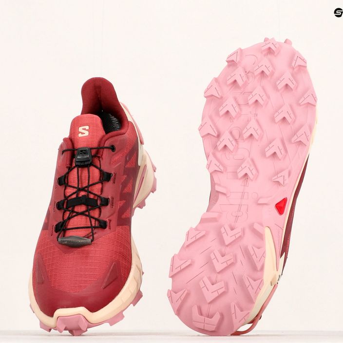 Кросівки для бігу жіночі Salomon Supercross 4 GTX cow hide/syrah/blush 14