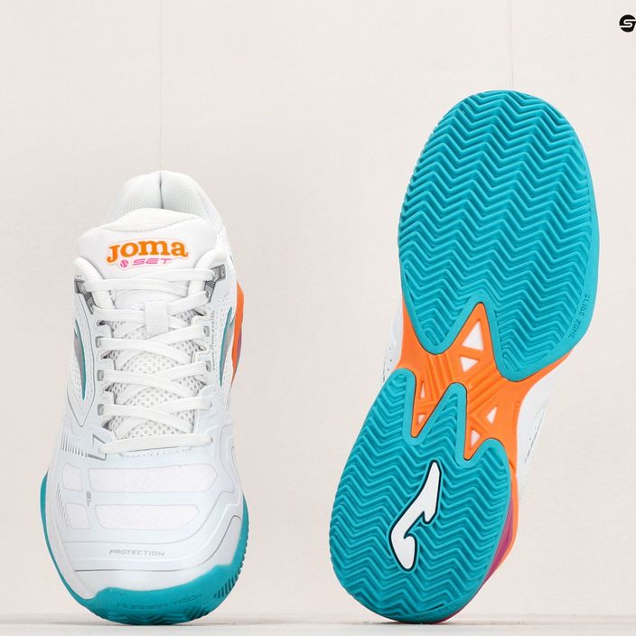 Жіночі тенісні туфлі Joma Set Lady біло-помаранчеві 14