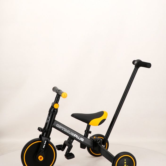 Milly Mally 4 в 1 триколісний велосипед Optimus Plus чорний 16
