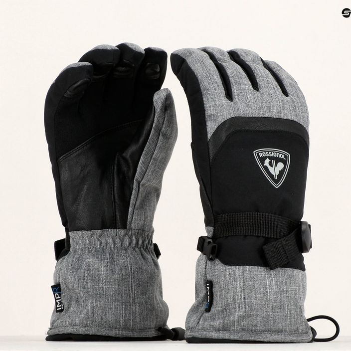 Чоловічі гірськолижні рукавиці Rossignol Type Impr G вересово-сірі 8