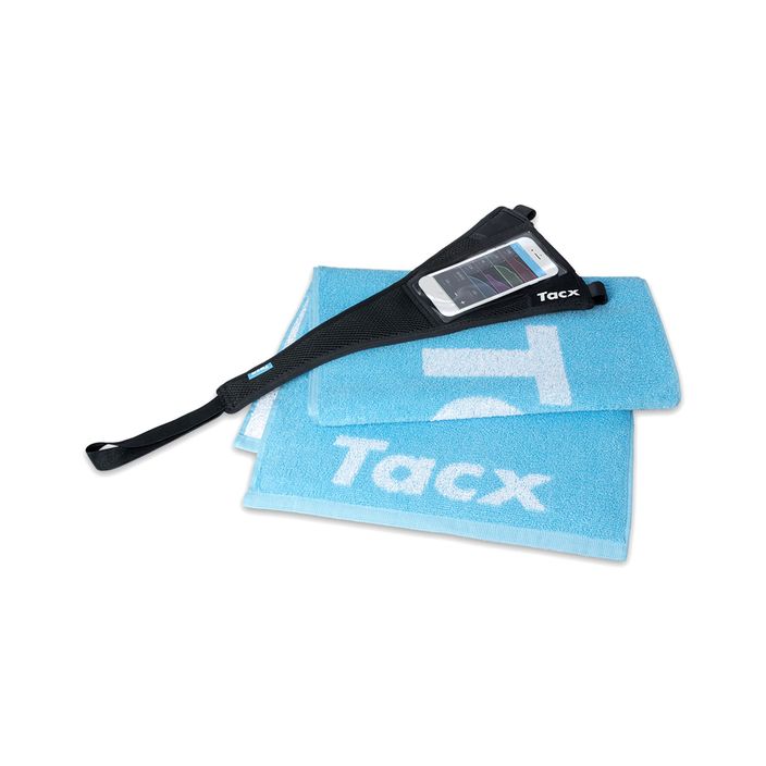 Велосипедний захист від поту з кишенею для телефону та рушником Tacx чорний T2935 2
