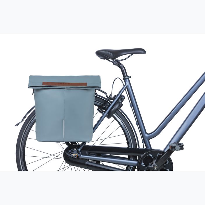 Сумка велосипедна на багажник Basil City Shopper Vegan Leather 16 л blue 6