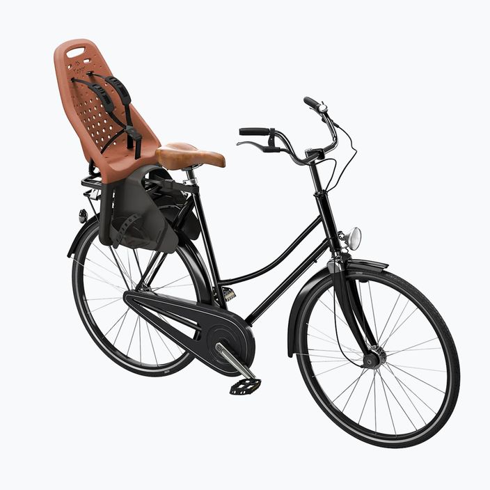 Крісло велосипедне заднє на багажник Thule Yepp Maxi Easy Fit коричневе 12020216 6