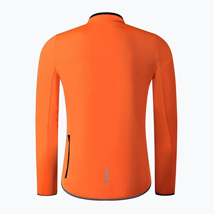 Куртка велосипедна чоловіча Shimano Windflex помаранчева PCWWBPWUE11MA0104 2