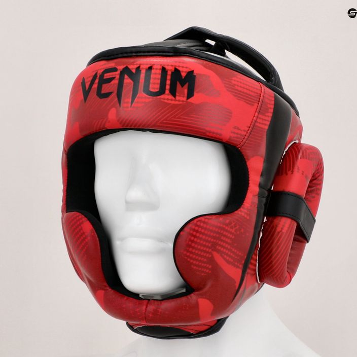 Боксерський шолом Venum Elite червоний камуфляж 13