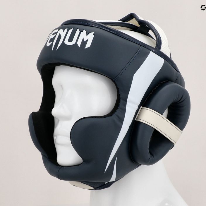 Боксерський шолом Venum Elite білий / темно-синій 7