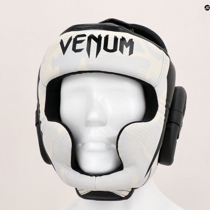 Боксерський шолом Venum Elite білий/камуфляж 13