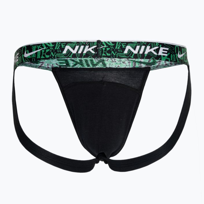 Чоловічі труси Nike Dri-FIT Everyday Cotton Stretch Jock Strap 3 пари чорний/червоний/синій акваріум/зелений стадіон 2