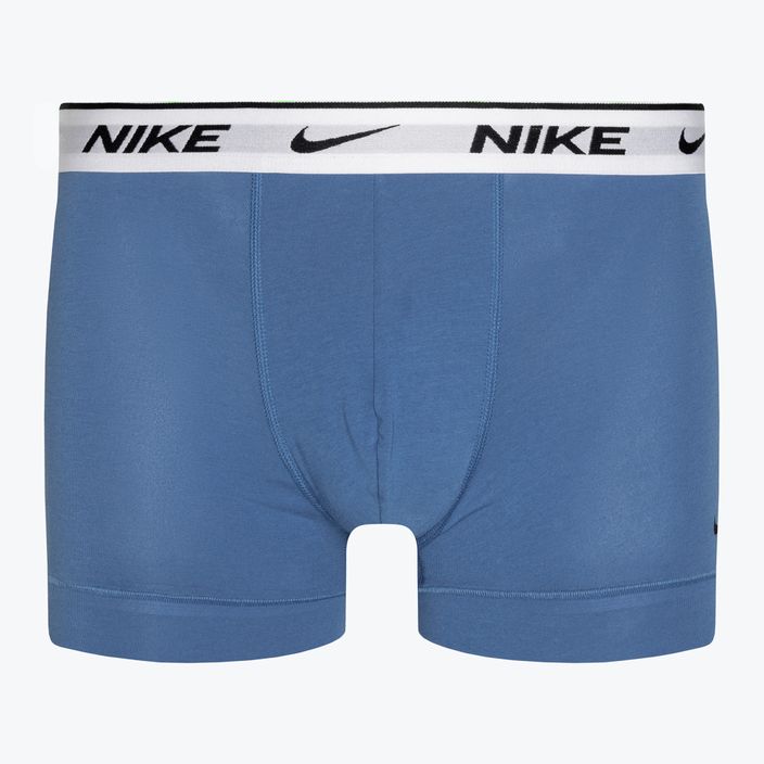 Чоловічі труси-боксери Nike Everyday Cotton Stretch Trunk 3 пари зоряний синій / сірий вовк / чорний білий 2