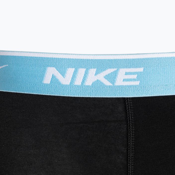 Чоловічі труси-боксери Nike Everyday Cotton Stretch Trunk 3 пари чорний/груша/акваріус/командний червоний 5