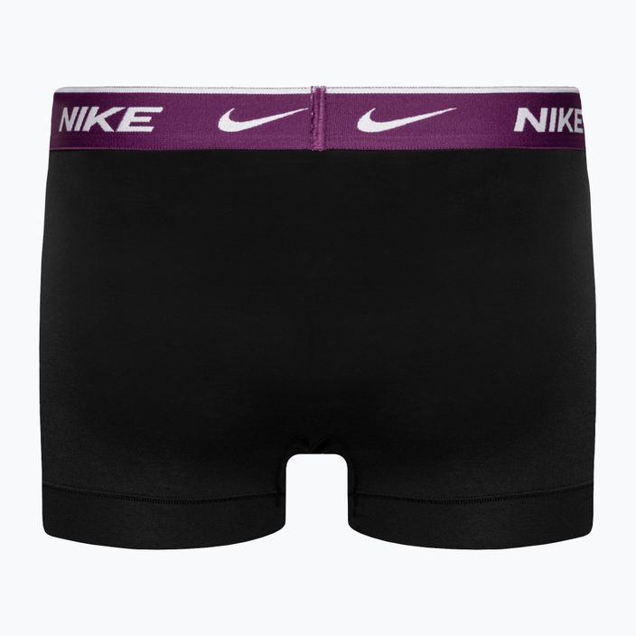 Чоловічі труси-боксери Nike Everyday Cotton Stretch Trunk 3 пари бірюзові/фіолетові/сині 5