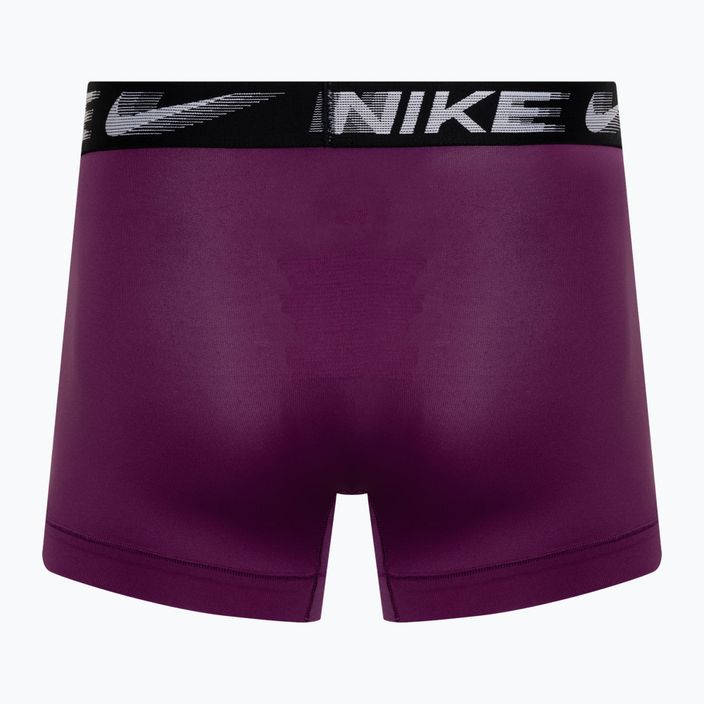 Чоловічі труси-боксери Nike Dri-Fit Essential Micro Trunk 3 пари фіолетовий/сірий/чорний 5