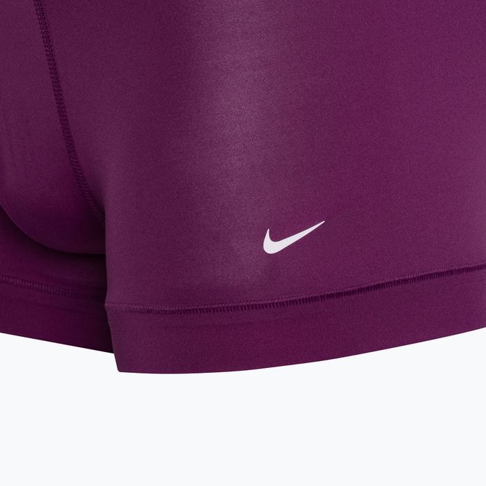 Чоловічі труси-боксери Nike Dri-Fit Essential Micro Trunk 3 пари фіолетовий/сірий/чорний 7