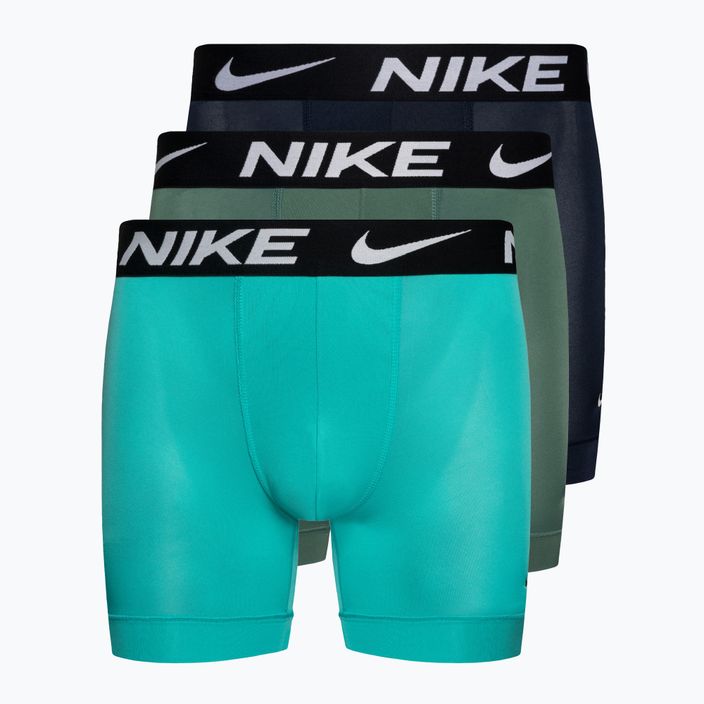 Чоловічі труси-боксери Nike Dri-Fit Essential Micro Boxer Brief 3 пари сині/темно-сині/бірюзові