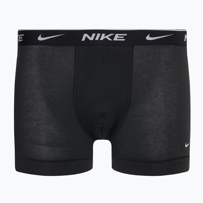 Чоловічі труси-боксери Nike Everyday Cotton Stretch Trunk 3 пари чорні/армійський темно-синій/чорні 2