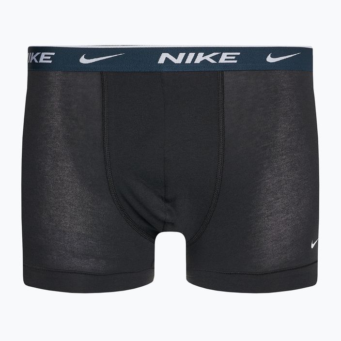 Чоловічі труси-боксери Nike Everyday Cotton Stretch Trunk 3 пари чорні/армійський темно-синій/чорні 5