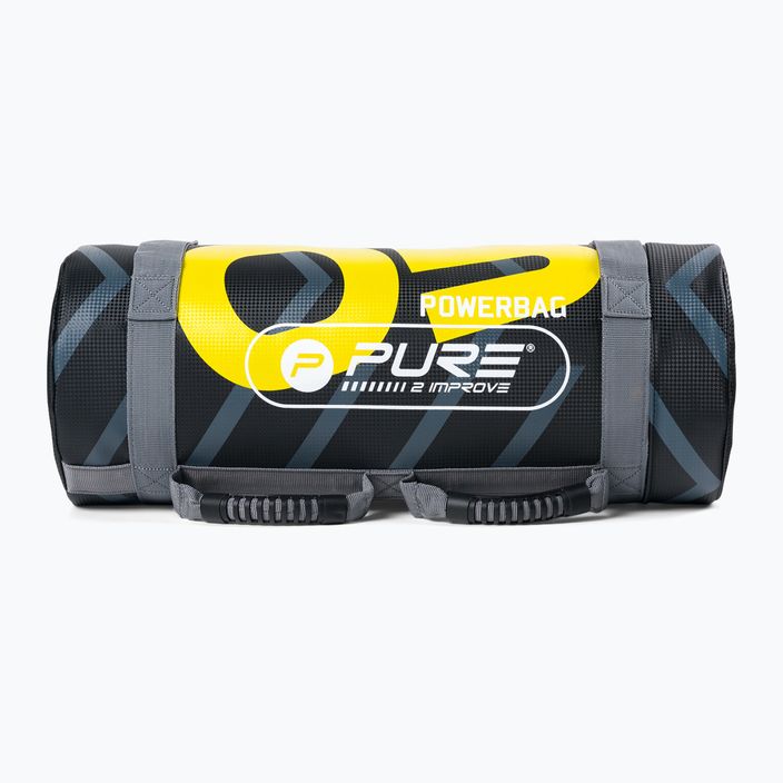 Мішок тренувальний 5 кг Pure2Improve Power Bag чорно-жовтий P2I201710 2