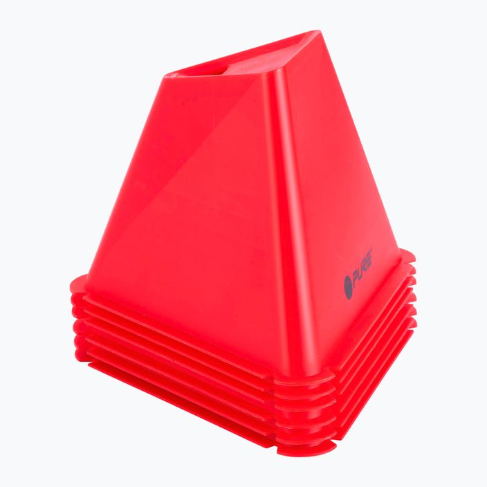 Конуси для тренувань Pure2Improve Triangle Cones Set 6 шт. red 2