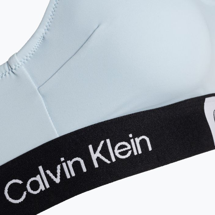 Купальник суцільний жіночий Calvin Klein Bralette-Rp blue 3