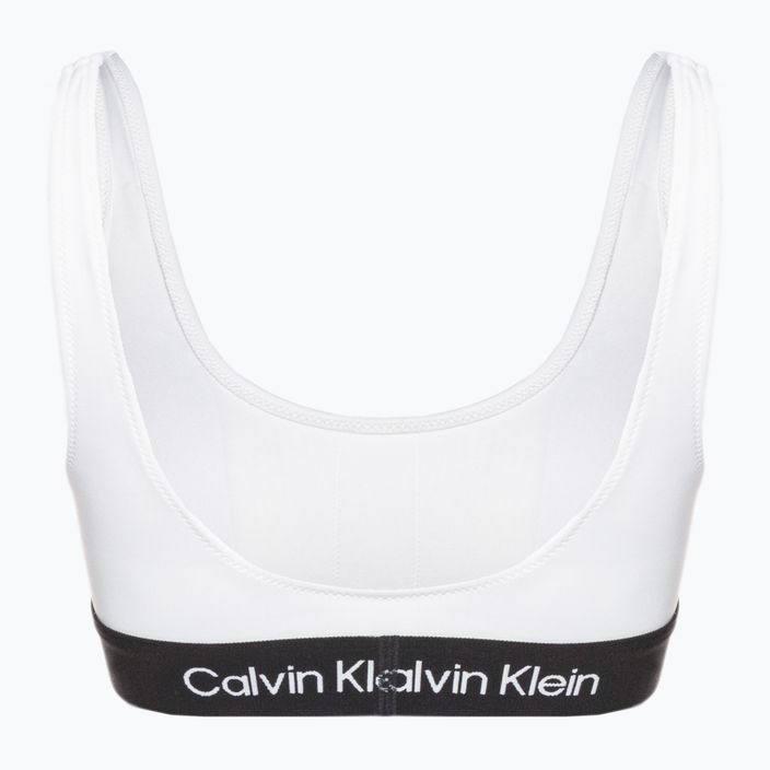 Купальник суцільний жіночий Calvin Klein Bralette-Rp white 2