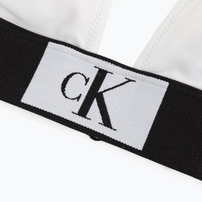 Купальник суцільний жіночий Calvin Klein Triangle-Rp white 3