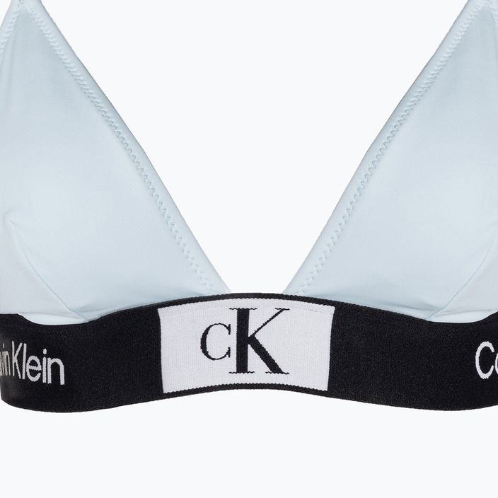 Купальник суцільний жіночий Calvin Klein Triangle-Rp blue 3