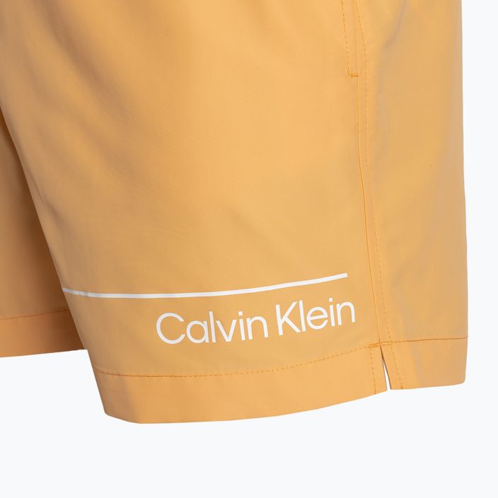 Шорти для плавання чоловічі Calvin Klein Medium Double WB buff orange 4