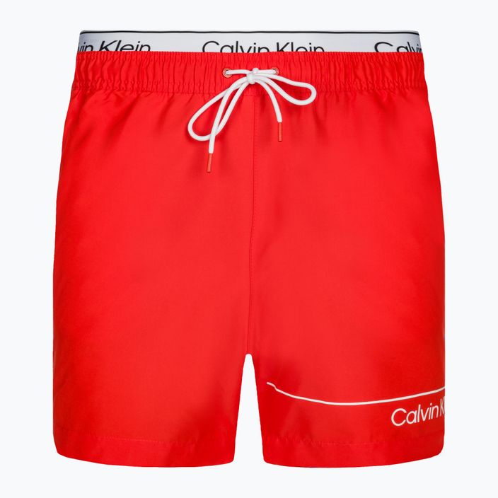 Шорти для плавання чоловічі Calvin Klein Medium Double WB hot heat