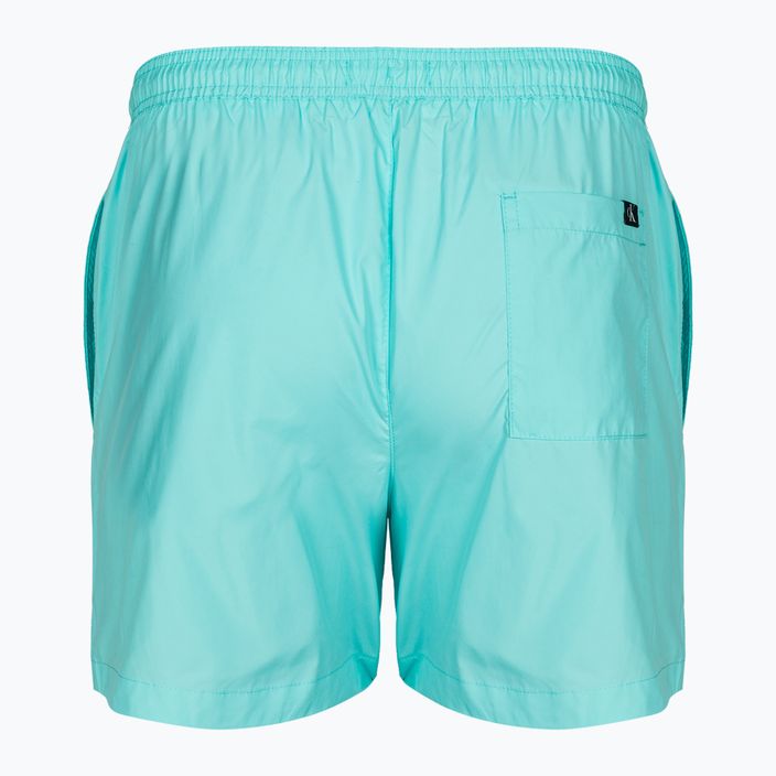 Шорти для плавання чоловічі Calvin Klein Medium Drawstring soft turquoise 2