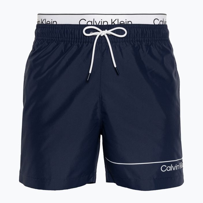 Шорти для плавання чоловічі Calvin Klein Medium Double WB signature navy