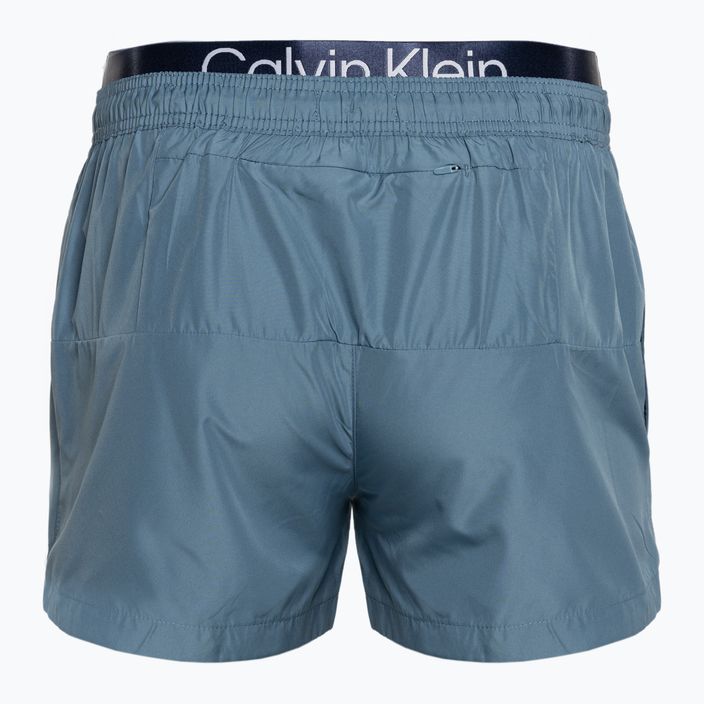 Шорти для плавання чоловічі Calvin Klein Short Double Waistband muted cerulean 2