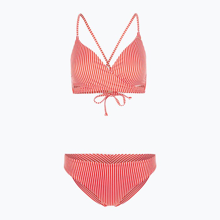 Жіночий роздільний купальник O'Neill Baay Maoi Bikini червоний в просту смужку 5