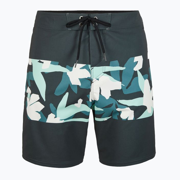 Чоловічі шорти для плавання O'Neill Hyperfreak Camorro 17'' сірі арт-квітка