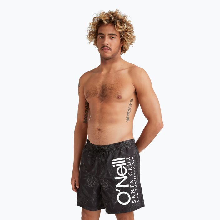 Чоловічі шорти для плавання O'Neill Cali Floral 16'' чорні в тон квітці 3
