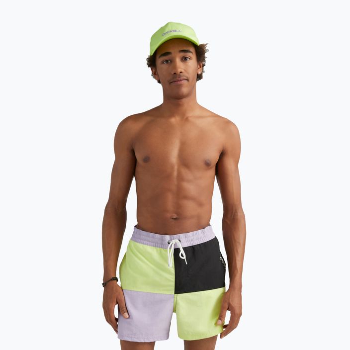 Чоловічі шорти для плавання O'Neill Wilder Colorblock 16'' сонячний лайм 3