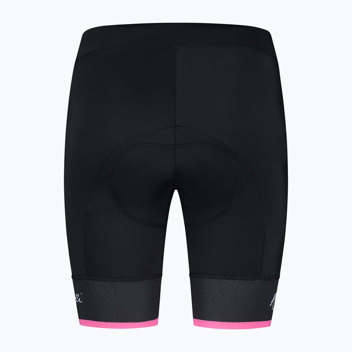 Жіночі велосипедні шорти Rogelli Select II чорні/рожеві 4