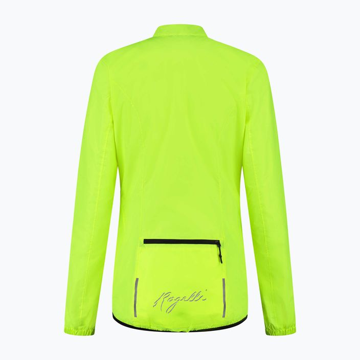 Жіноча велосипедна куртка Rogelli Core жовта 4