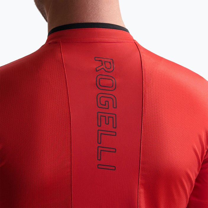 Чоловіча велофутболка Rogelli Essential червона 3