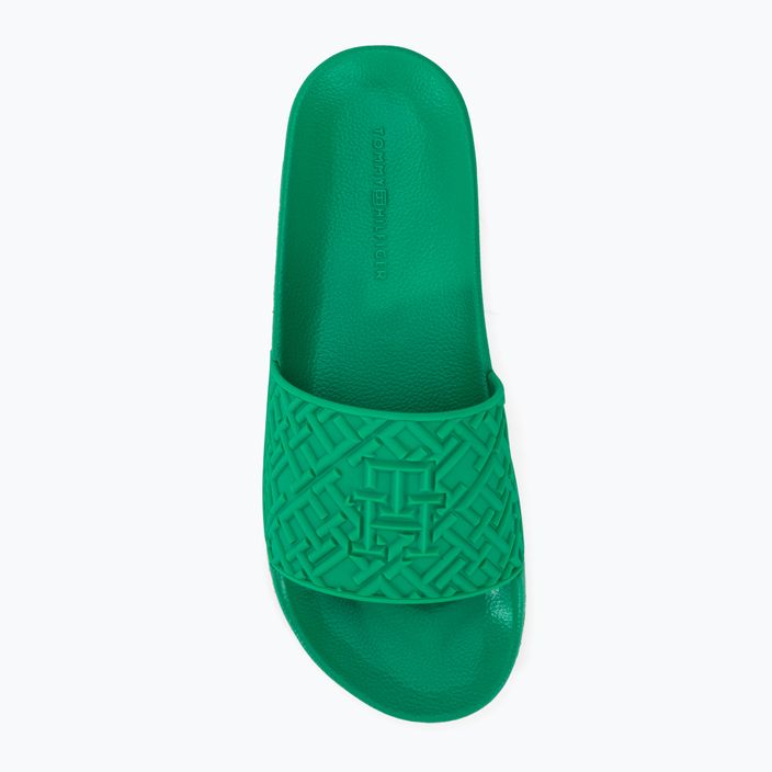 Шльопанці жіночі Tommy Hilfiger Monogram Pool Slide olympic green 6