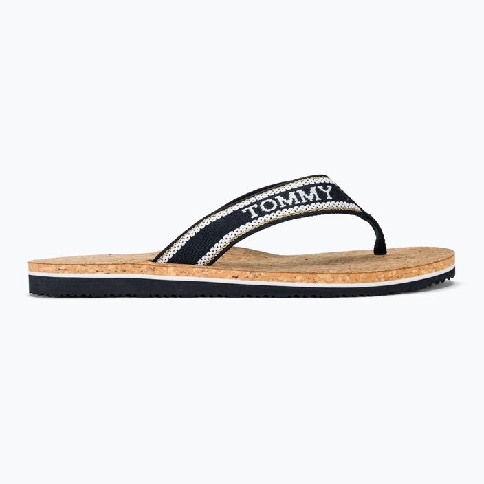 В'єтнамки жіночі Tommy Hilfiger Cork Beach Sandal space blue 2