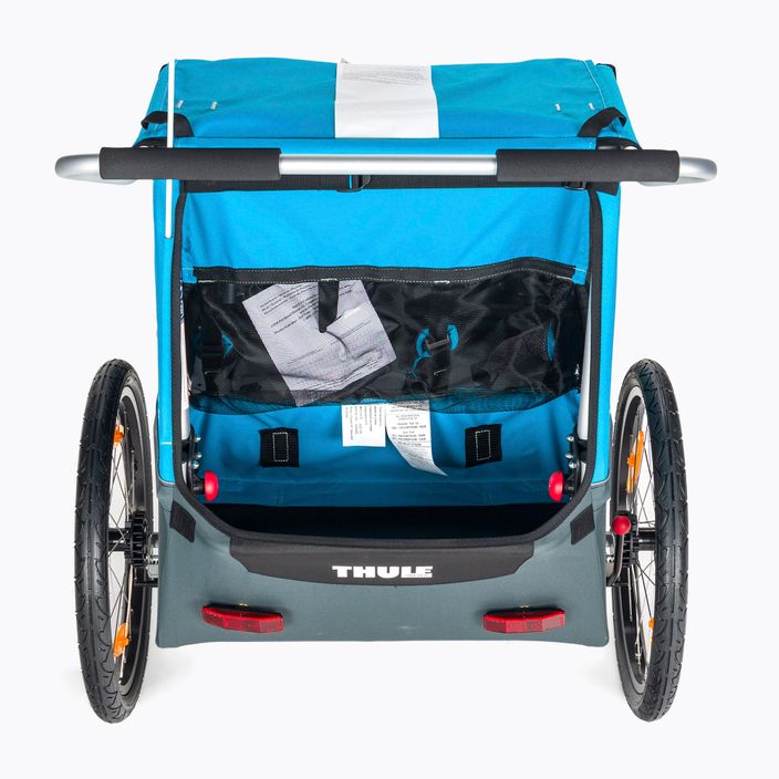 Причіп велосипедний двомісний  Thule Coaster XT Bike Trailer+Stroll синій 10101806 4